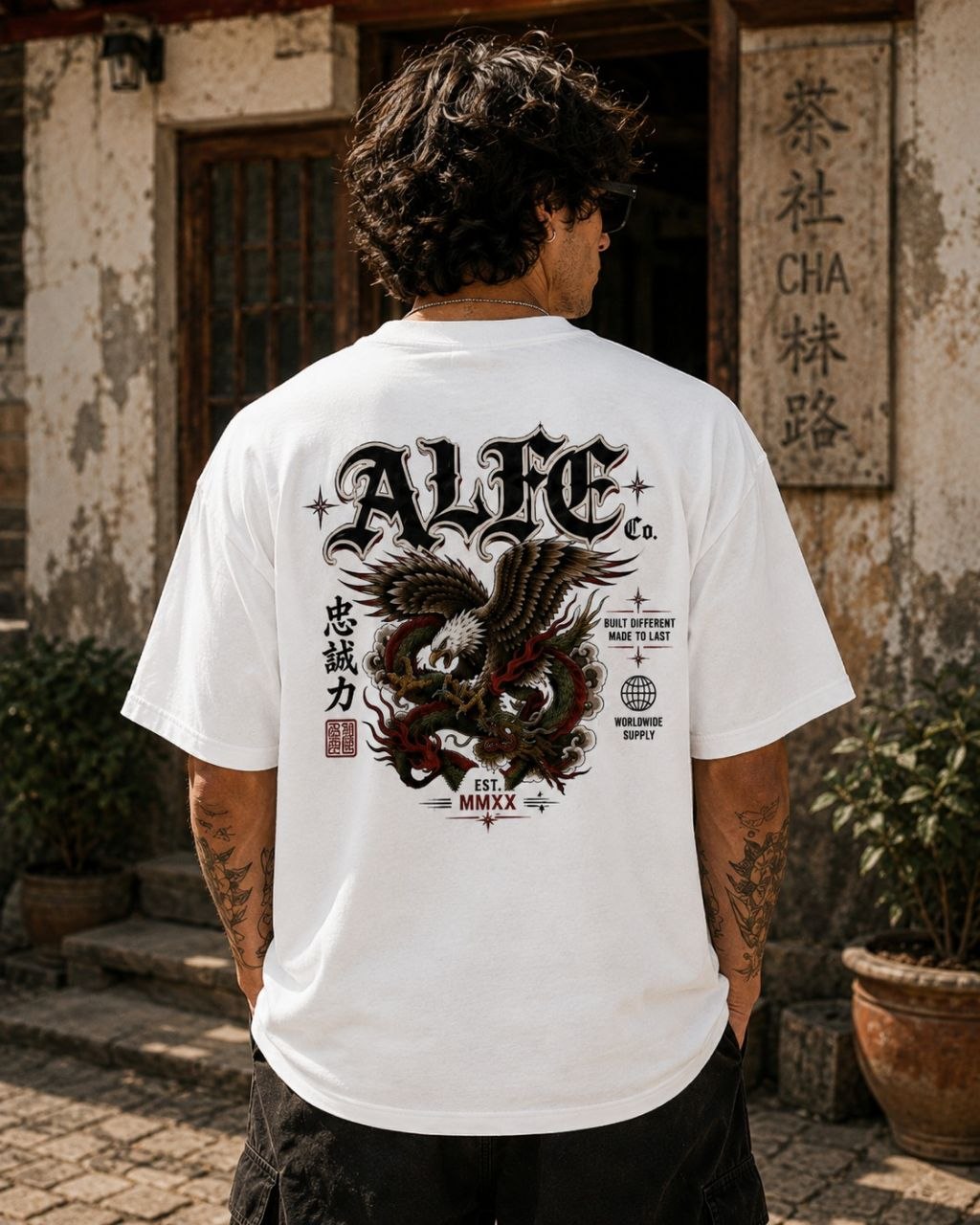 ALFE Eagle Tee — full back print